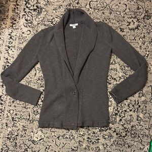 James Perse Charcoal Knit Cardigan